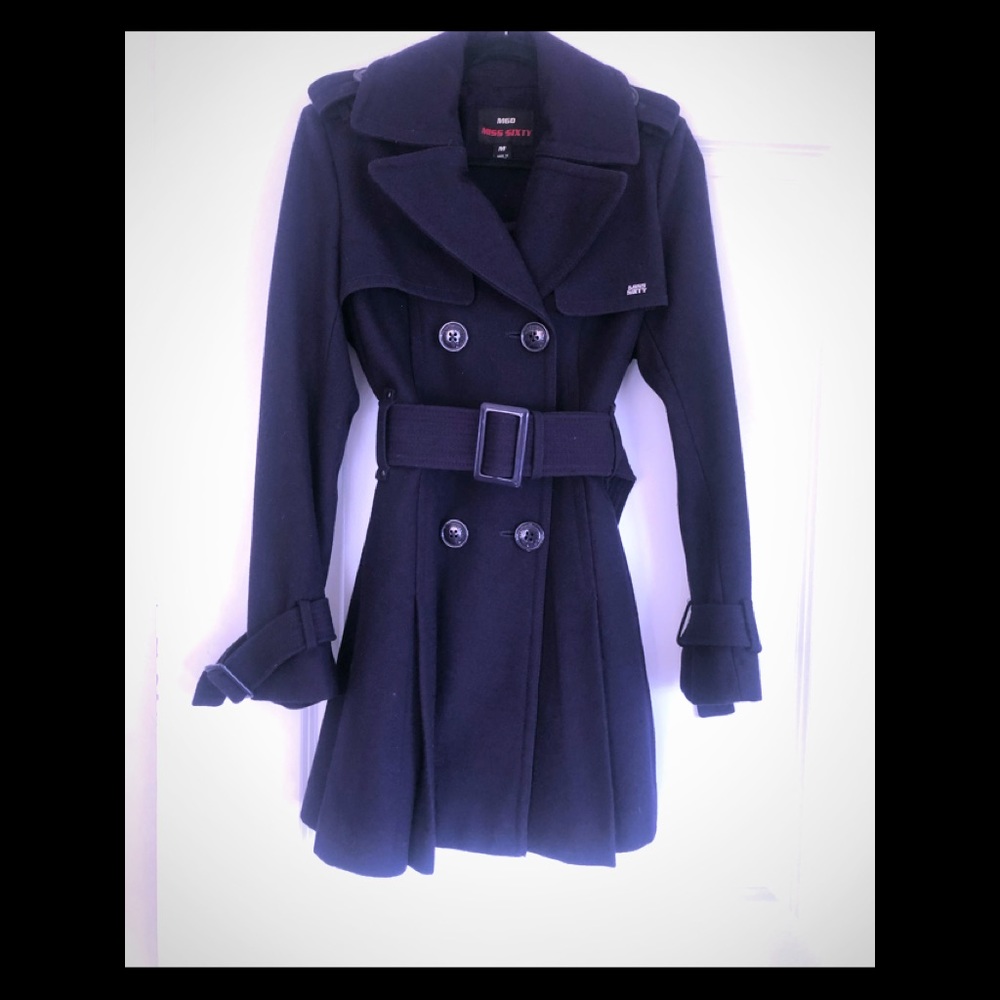 MISS SIXTY DARK PURPLE PEA COAT!!
